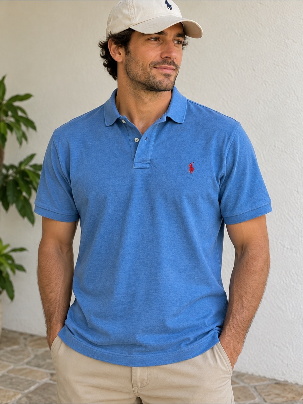 Polo by Ralph Lauren Men’s Blue Polo Shirt Red Pony Size M